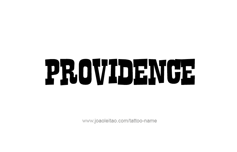 Tattoo Design USA Capital City Name Providence