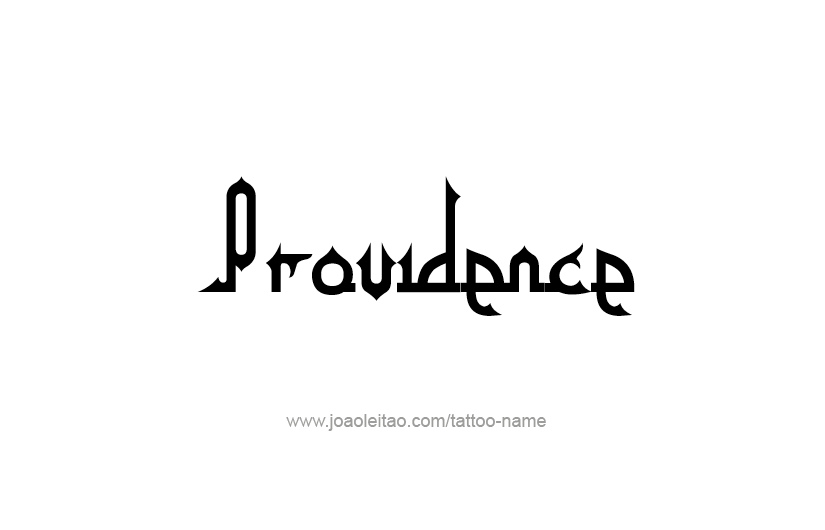 Tattoo Design USA Capital City Name Providence