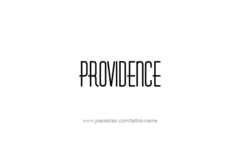 Tattoo Design USA Capital City Name Providence