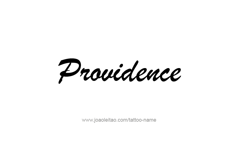 Tattoo Design USA Capital City Name Providence