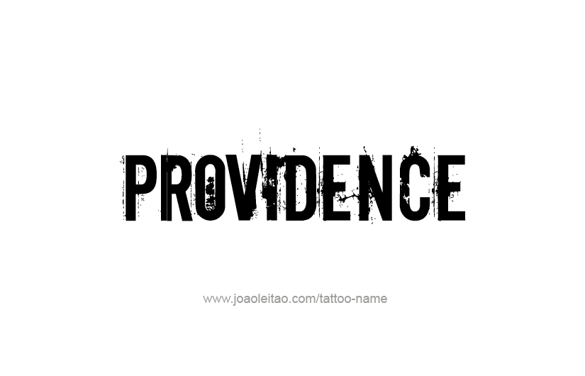 Tattoo Design USA Capital City Name Providence