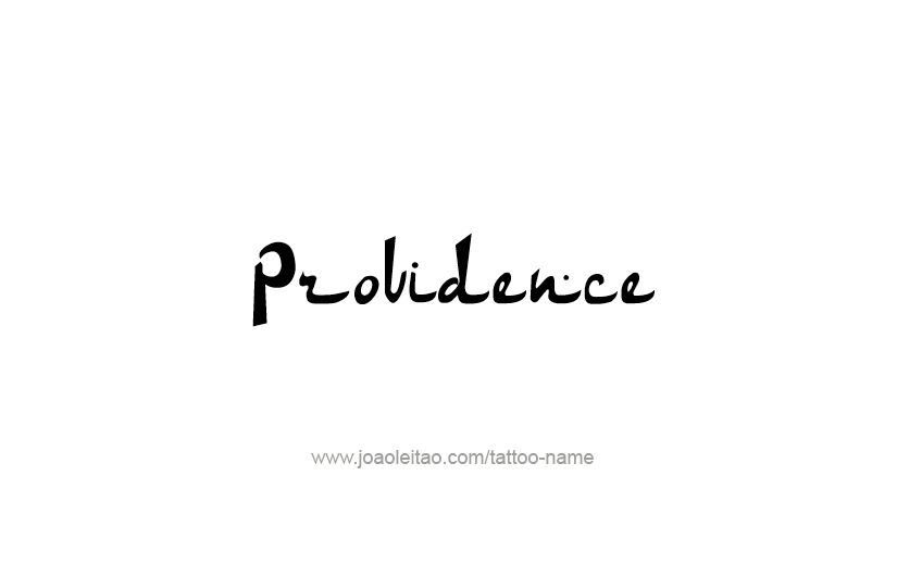 Tattoo Design USA Capital City Name Providence