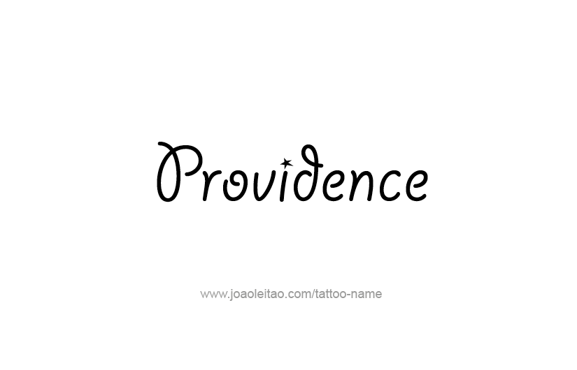 Tattoo Design USA Capital City Name Providence