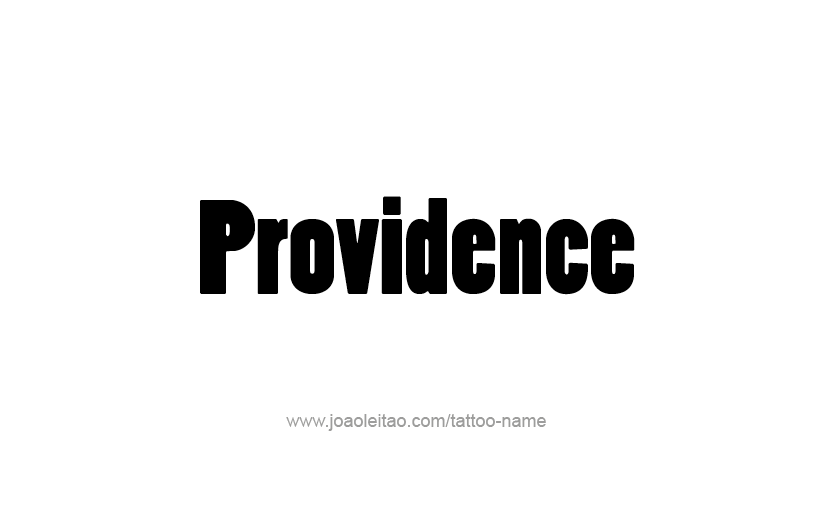 Tattoo Design USA Capital City Name Providence