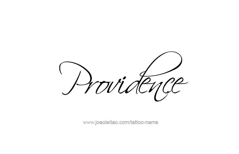 Tattoo Design USA Capital City Name Providence