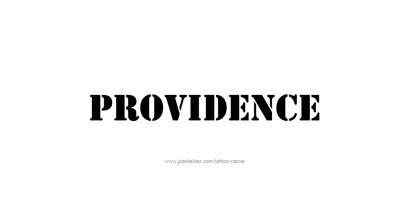 Tattoo Design USA Capital City Name Providence