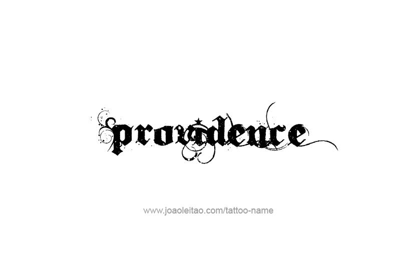 Tattoo Design USA Capital City Name Providence