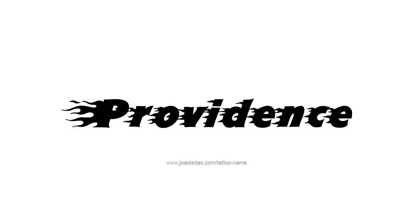 Tattoo Design USA Capital City Name Providence