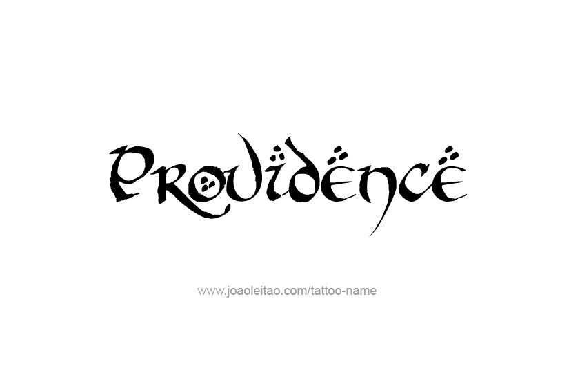 Tattoo Design USA Capital City Name Providence