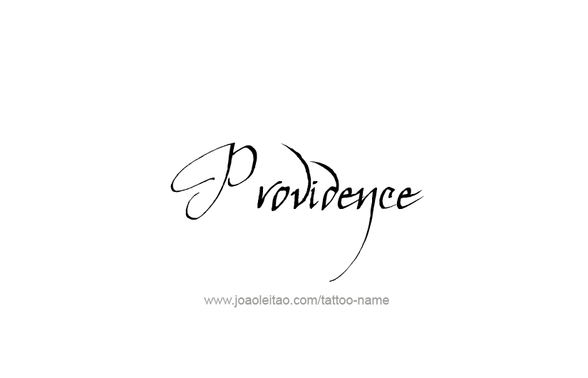 Tattoo Design USA Capital City Name Providence