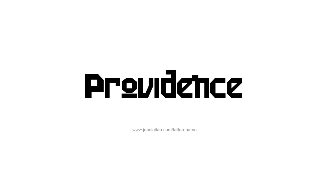 Tattoo Design USA Capital City Name Providence