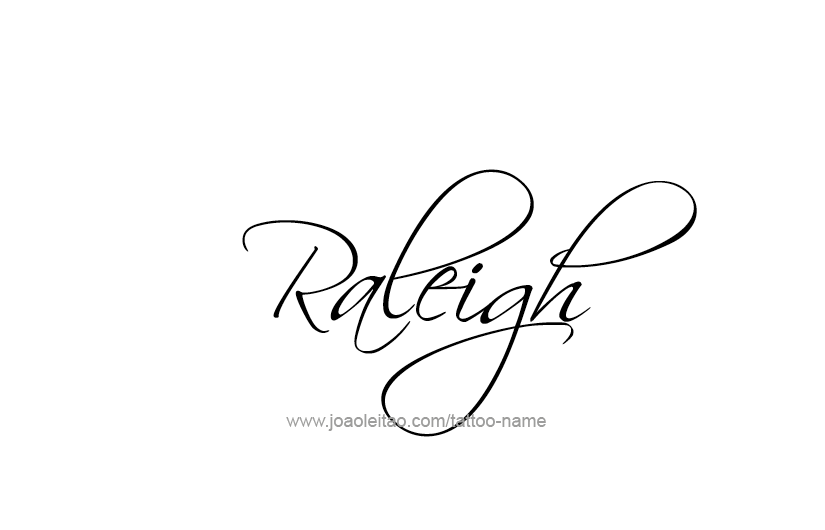 Tattoo Design USA Capital City Name Raleigh