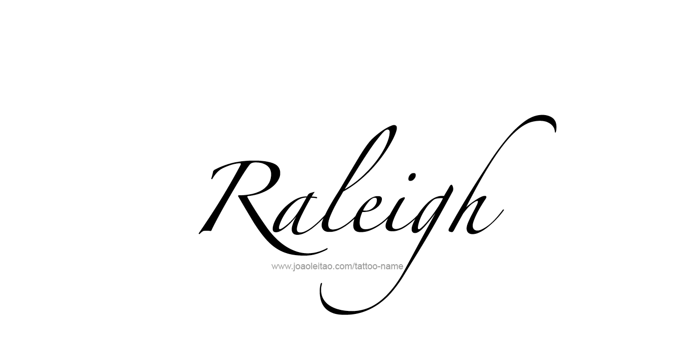 Tattoo Design USA Capital City Name Raleigh