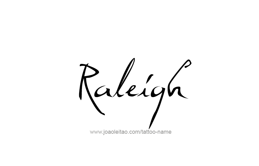 Tattoo Design USA Capital City Name Raleigh