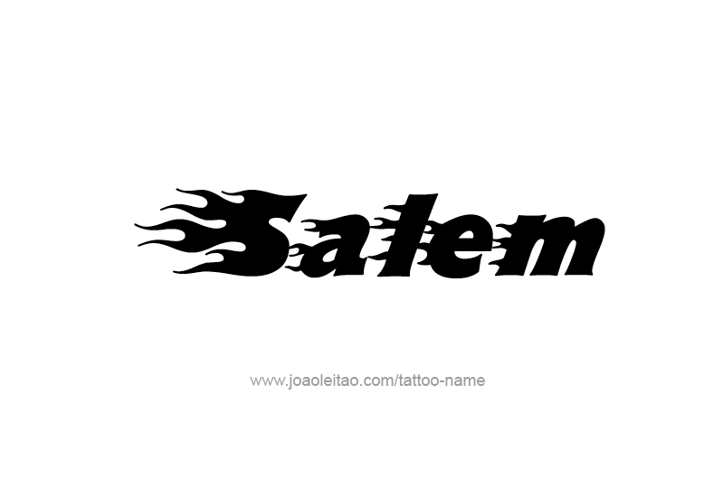 Tattoo Design USA Capital City Name Salem