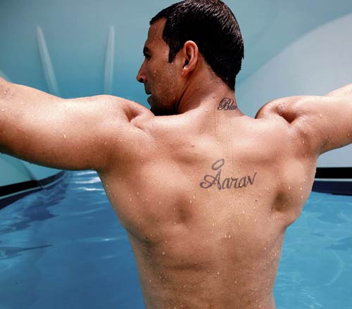 Akshay Kumar Name Tattoo