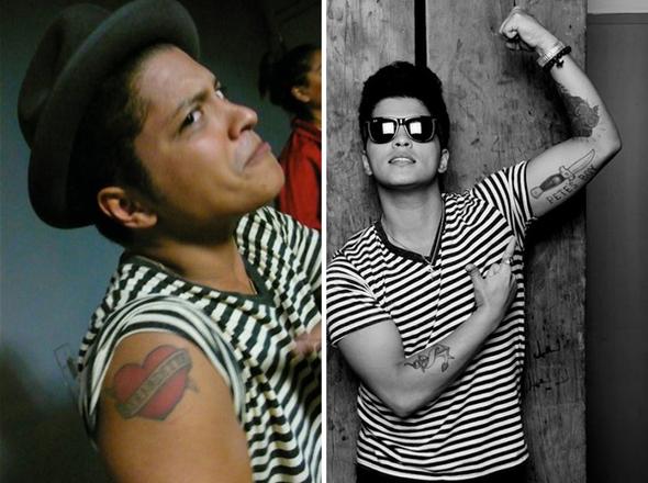 Bruno Mars Name Tattoo