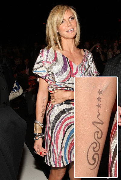 Heidi Klum Name Tattoo