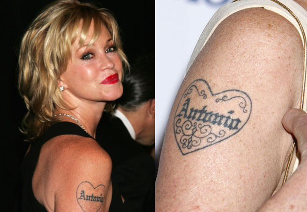 Melanie Griffith Name Tattoo