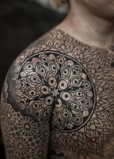 Shoulder Tattoo for Men - Ornamental Tattoo Design Ideas