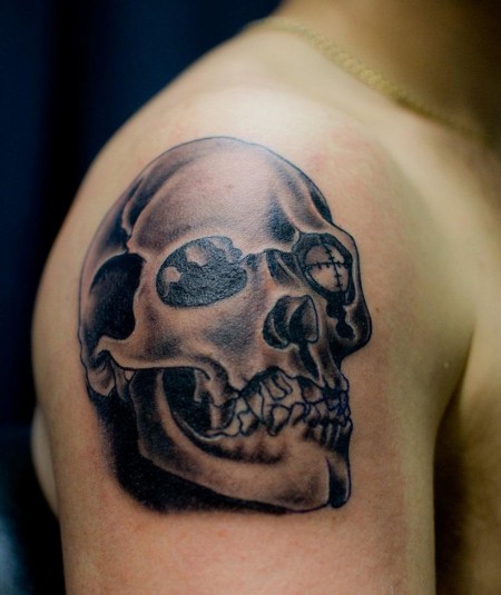 Shoulder Tattoo for Men - Skull Tattoo Design Ideas