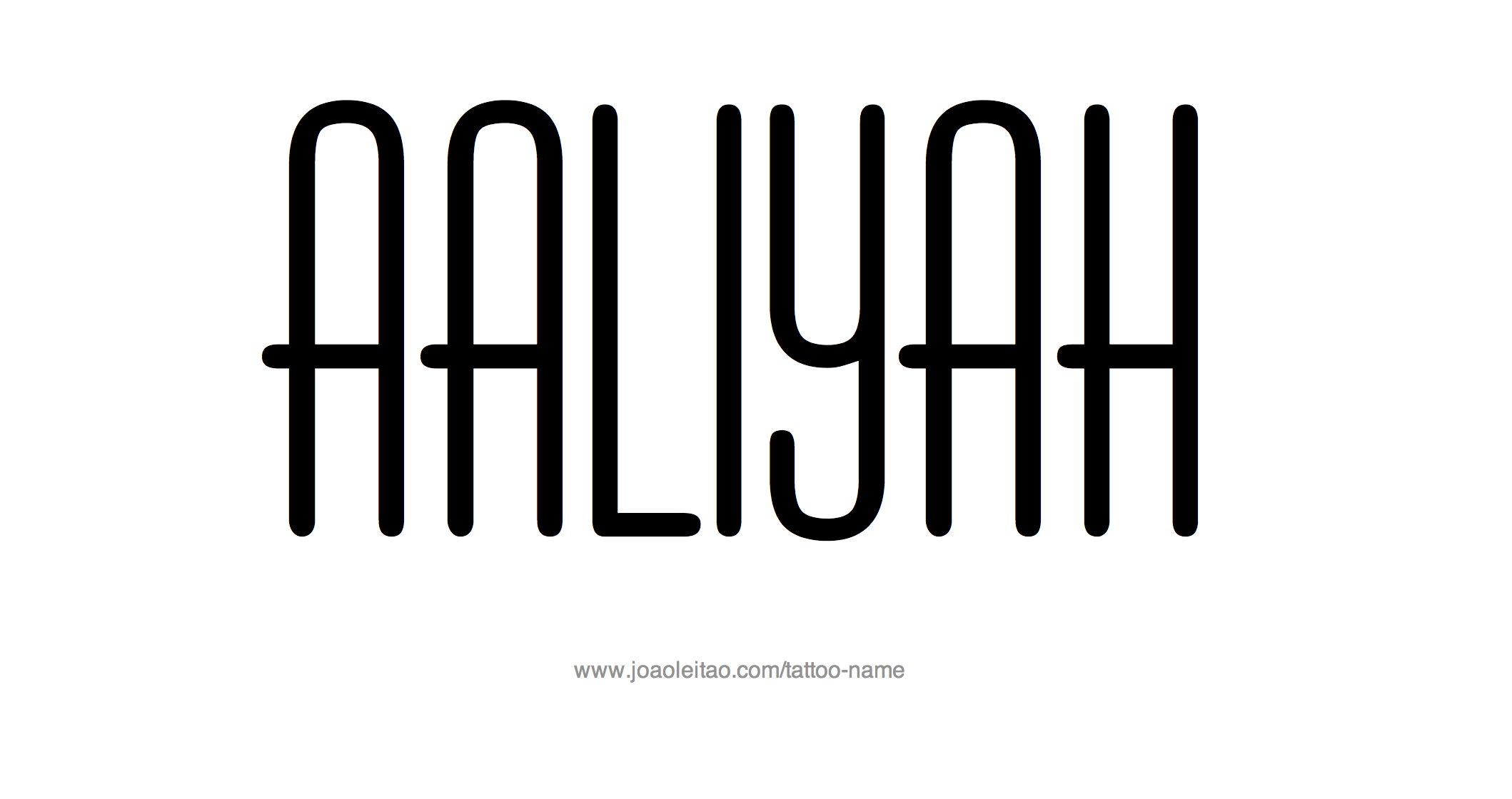 Tattoo Design Name Aaliyah 