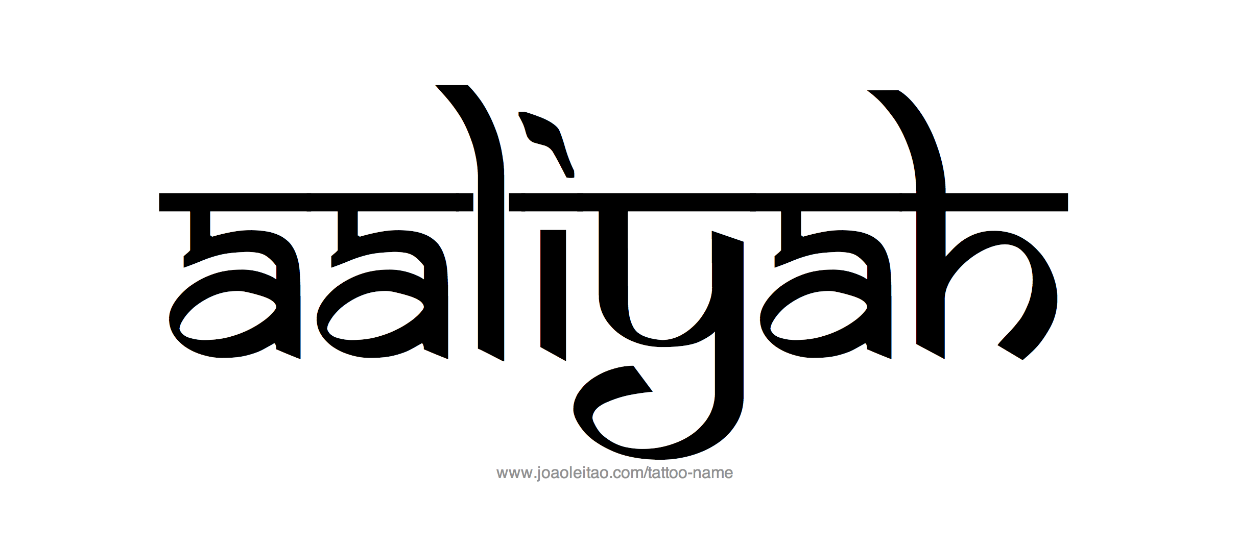Tattoo Design Name Aaliyah 