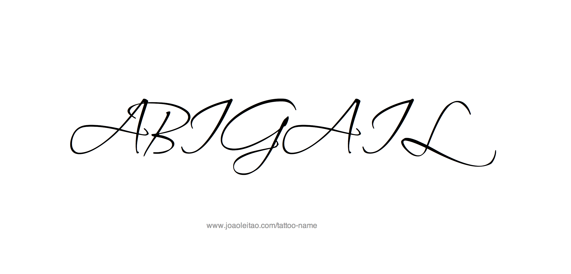 Tattoo Design Name Abigail 