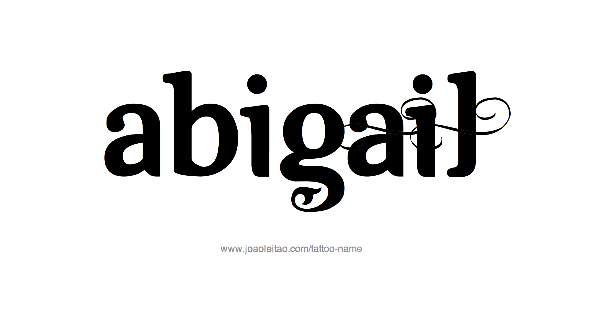 Tattoo Design Name Abigail 