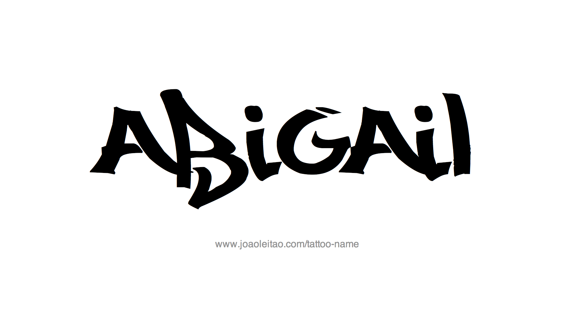 Tattoo Design Name Abigail 