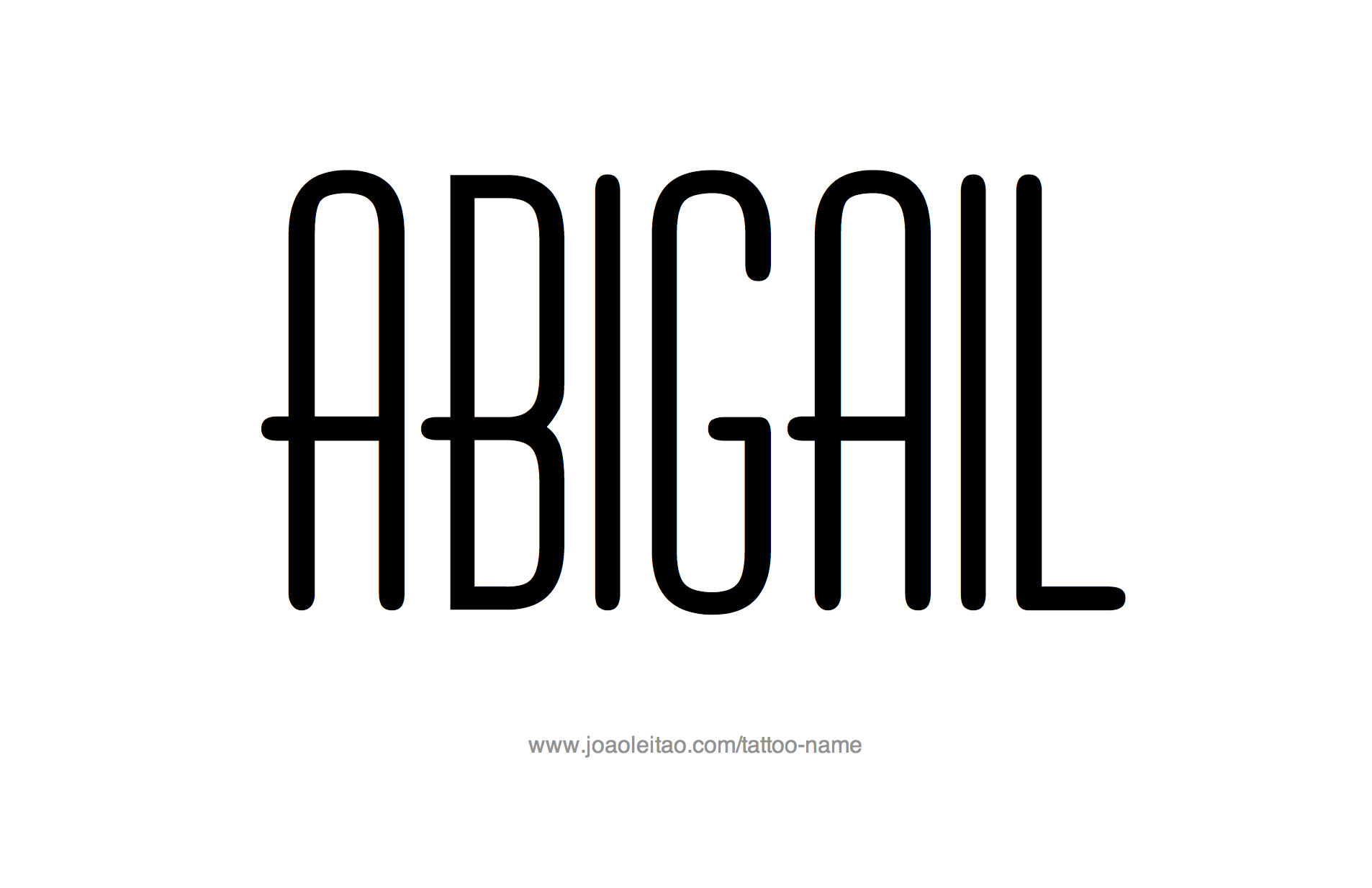 Tattoo Design Name Abigail 