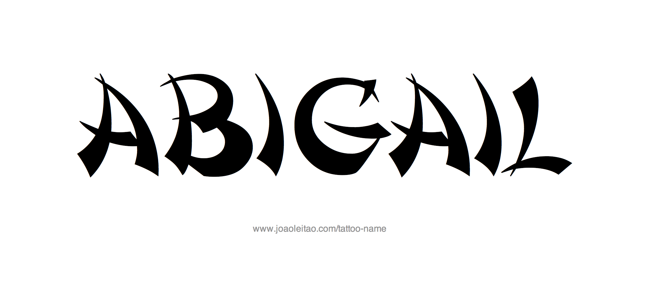 Tattoo Design Name Abigail 