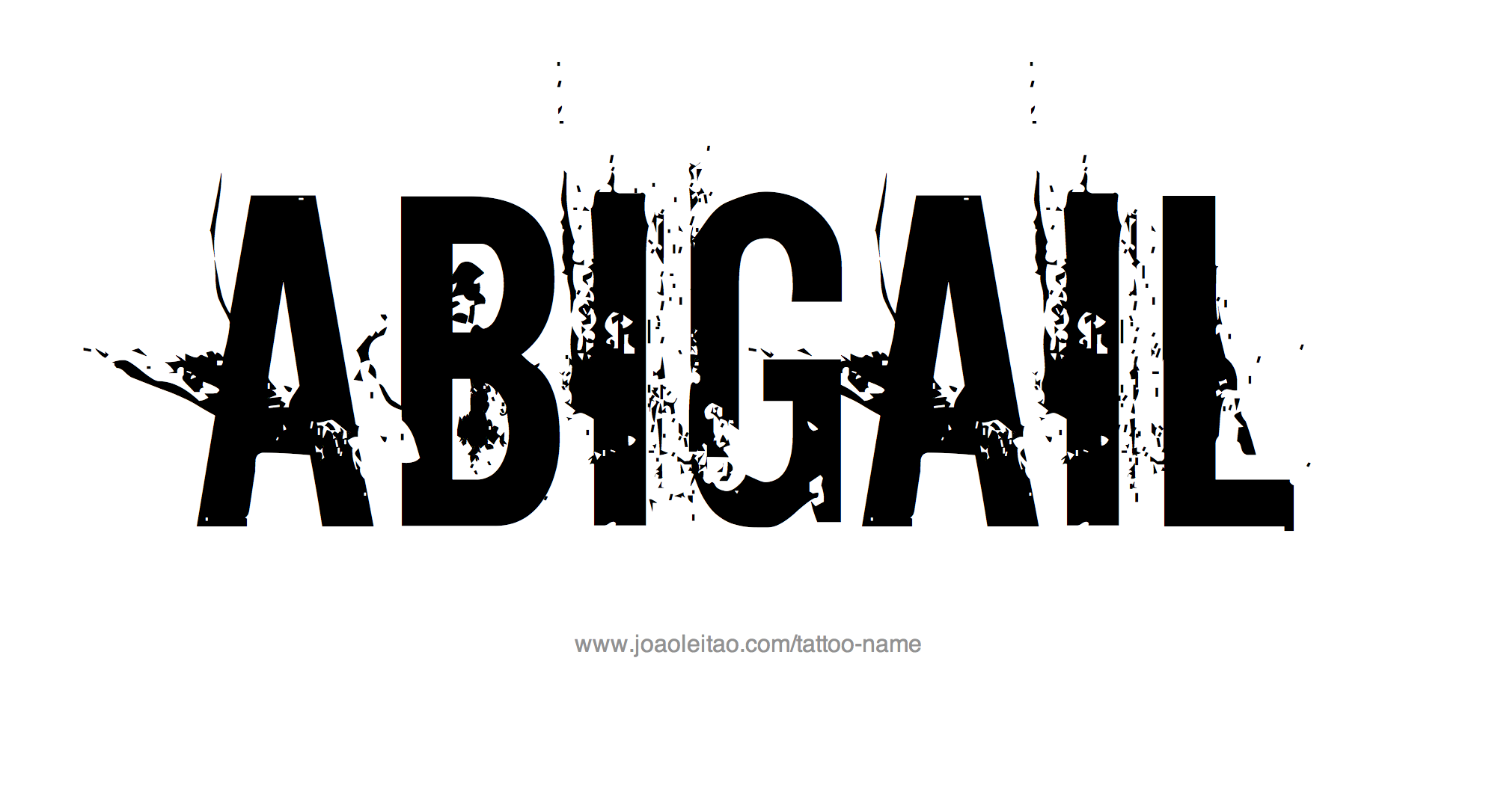 Tattoo Design Name Abigail 