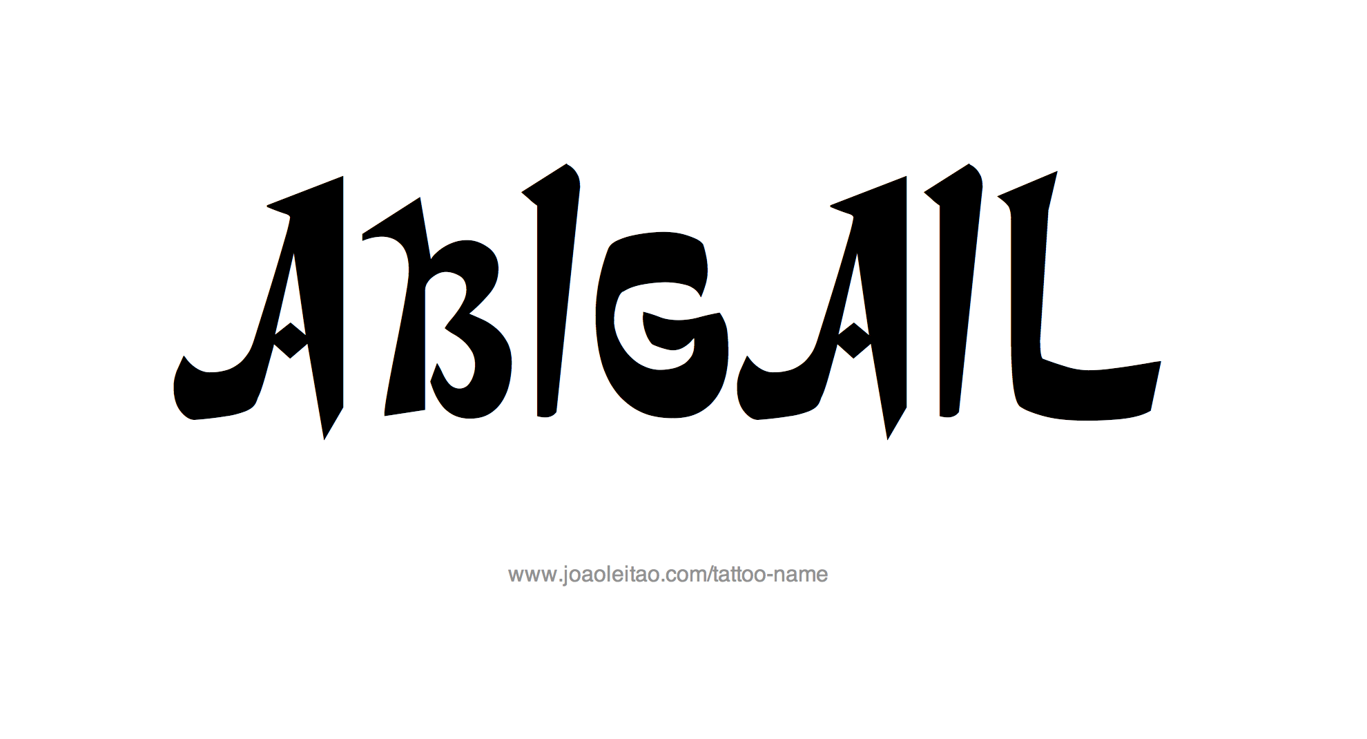 Tattoo Design Name Abigail 