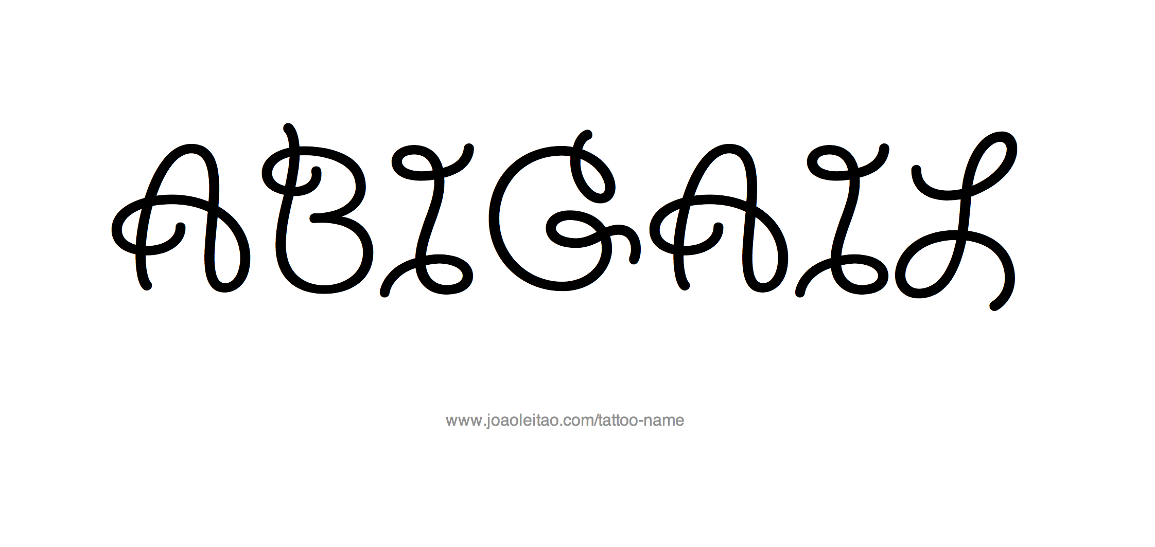 Tattoo Design Name Abigail 