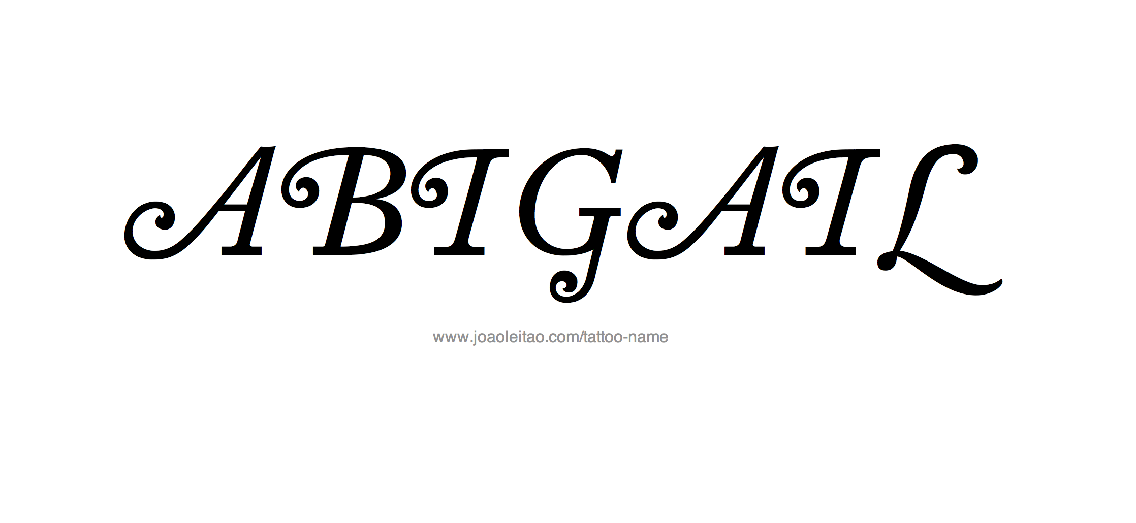 Tattoo Design Name Abigail 