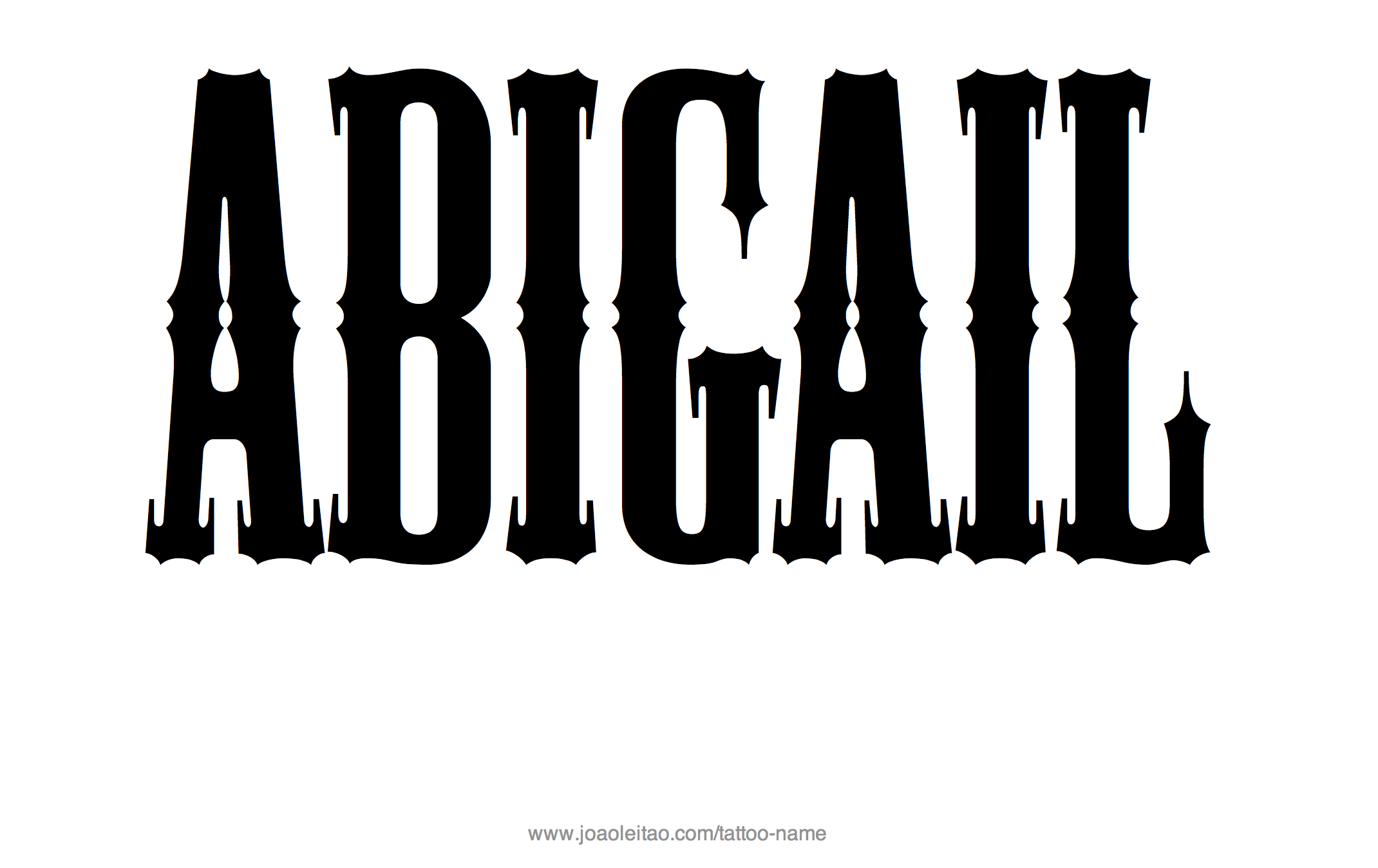 Tattoo Design Name Abigail 