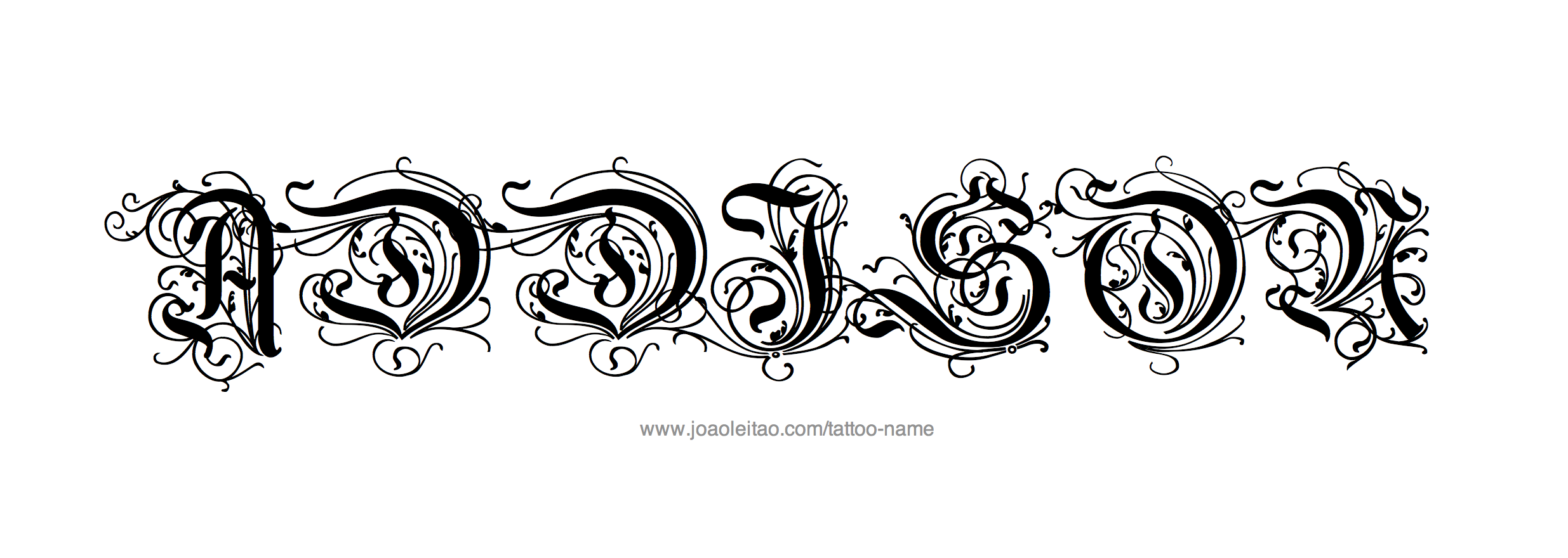 Tattoo Design Name Addison 