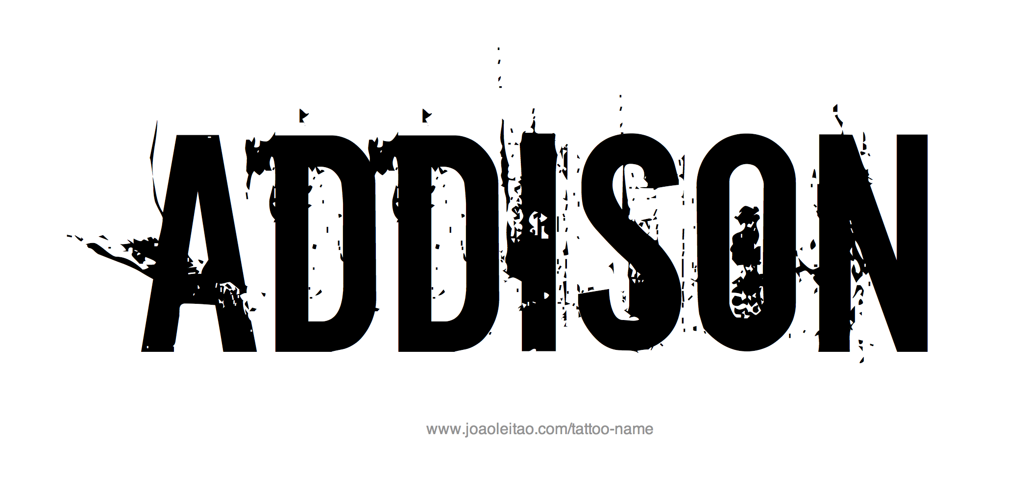 Tattoo Design Name Addison 