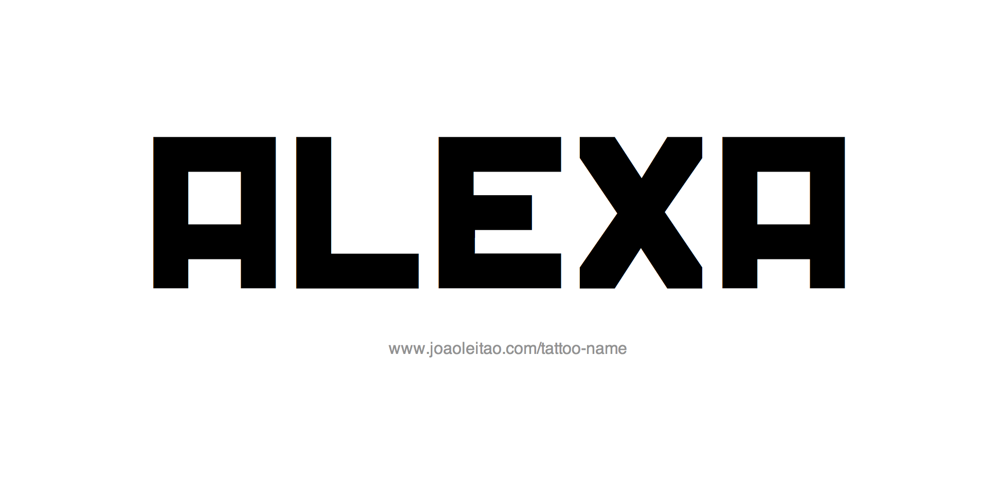 Tattoo Design Name Alexa 