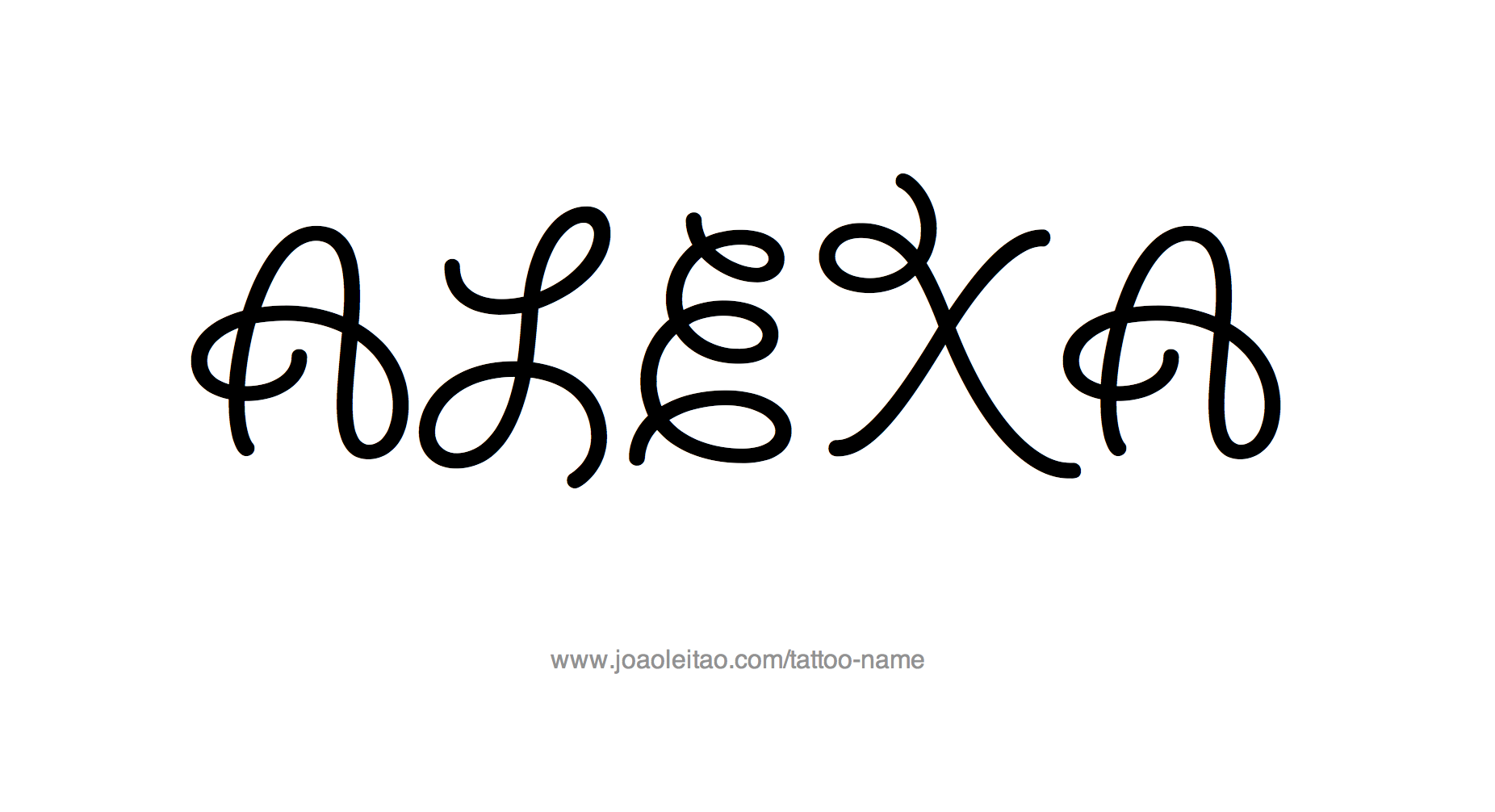 Tattoo Design Name Alexa 