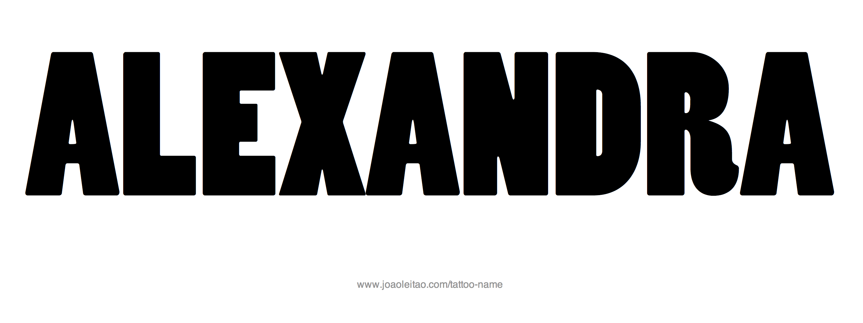 Tattoo Design Name Alexandra 