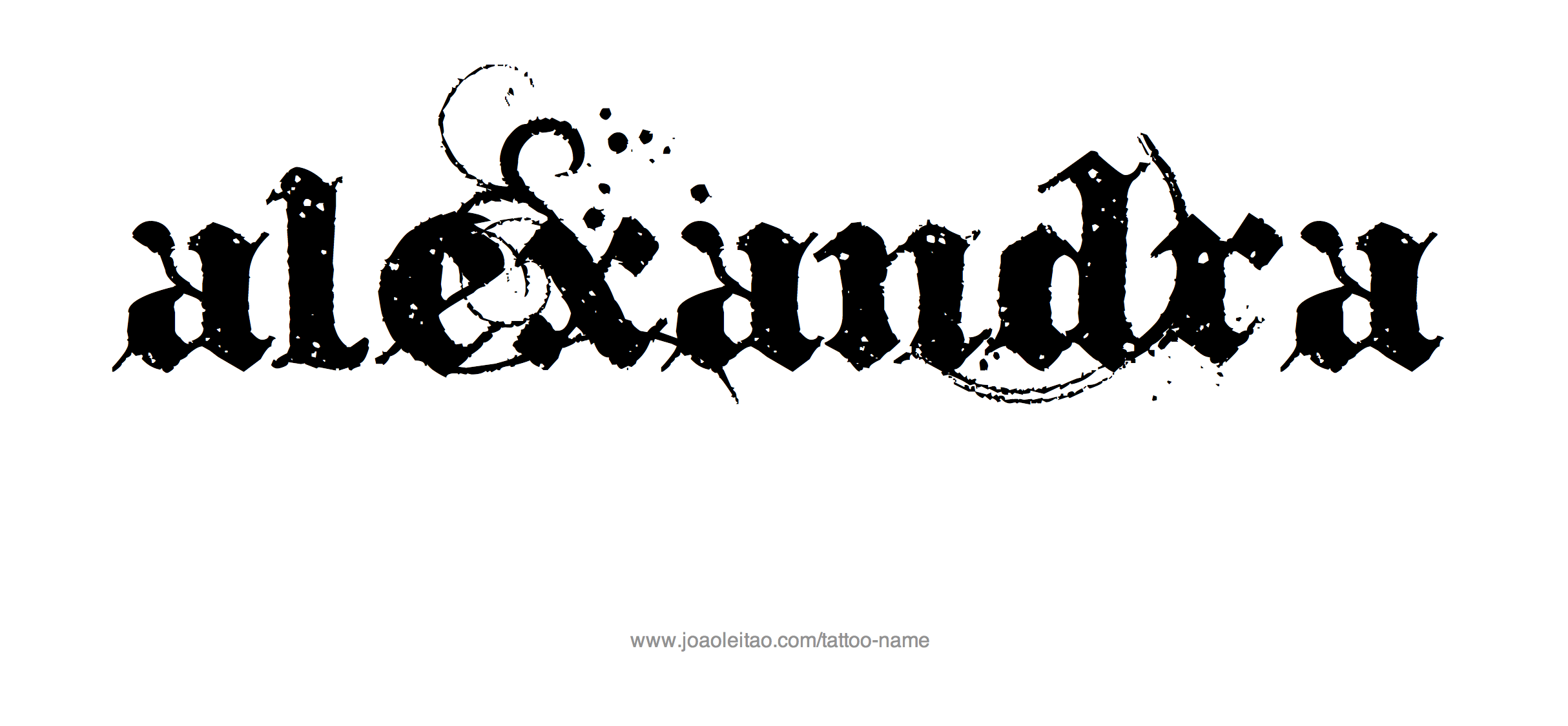 Tattoo Design Name Alexandra 