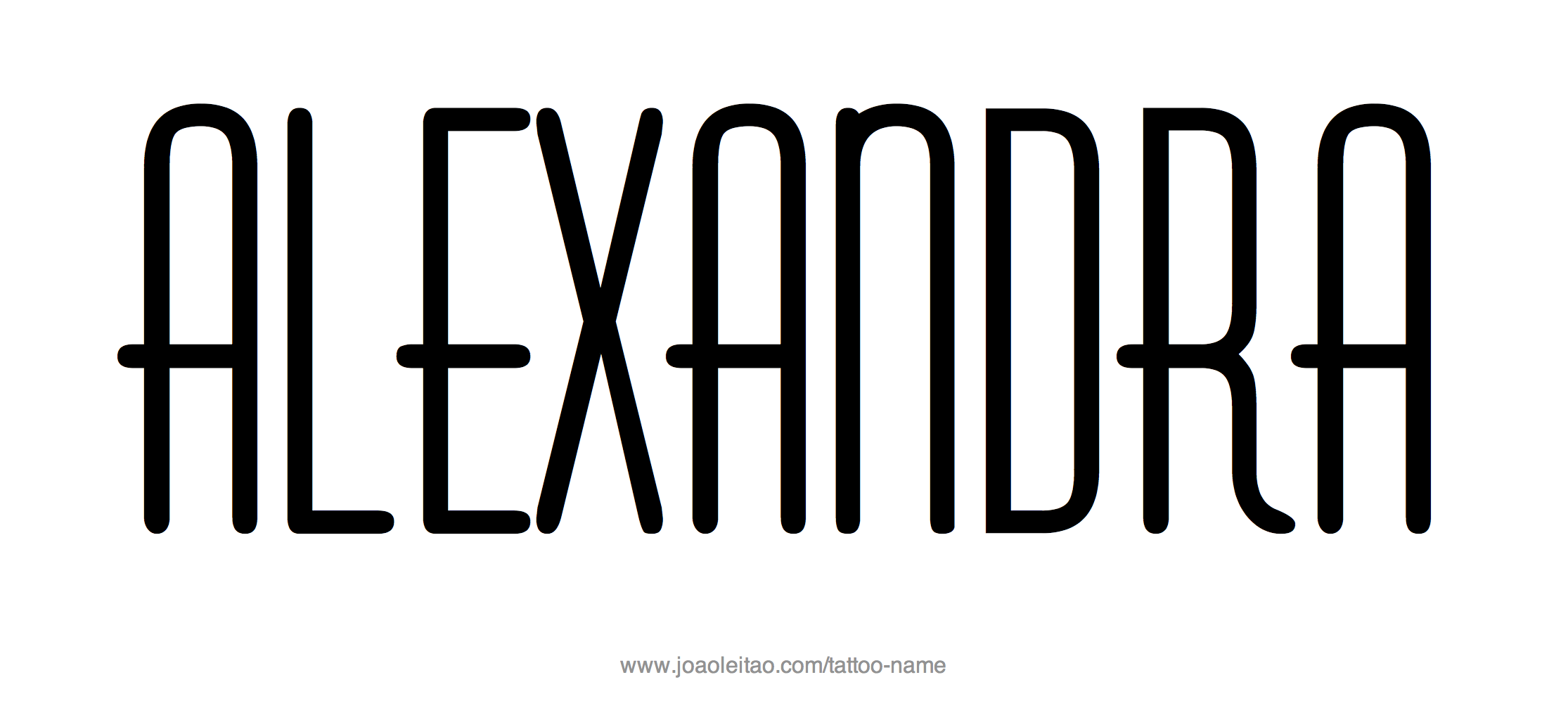 Tattoo Design Name Alexandra 