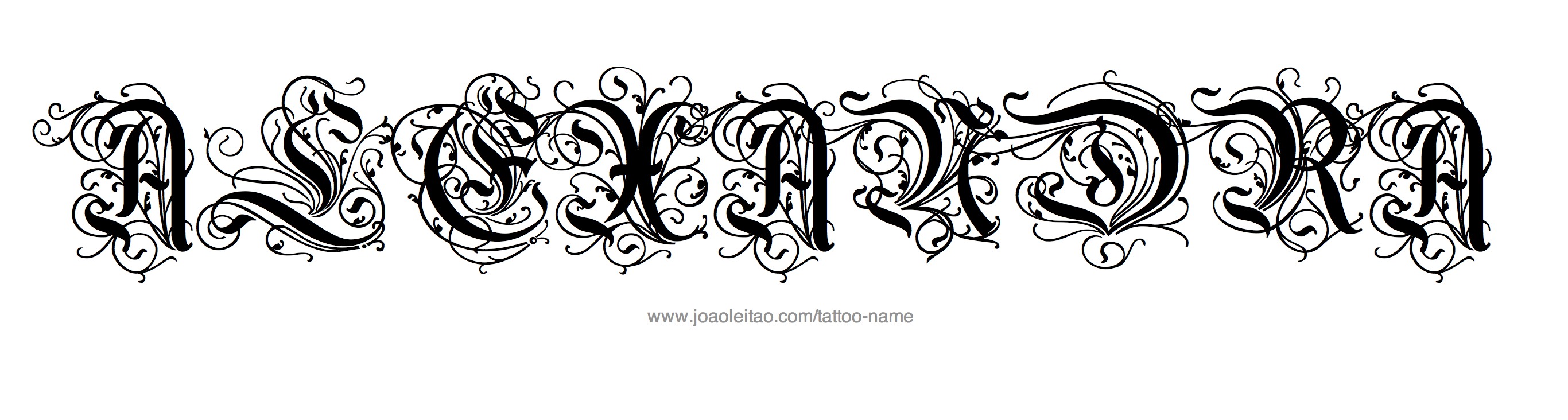 Tattoo Design Name Alexandra 