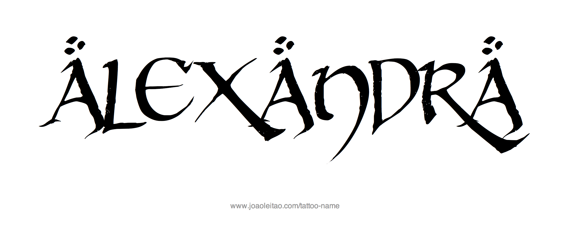 Tattoo Design Name Alexandra 