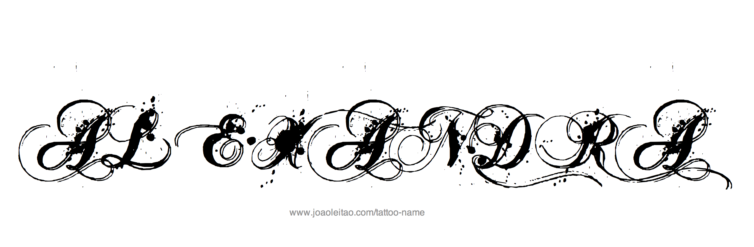 Tattoo Design Name Alexandra 