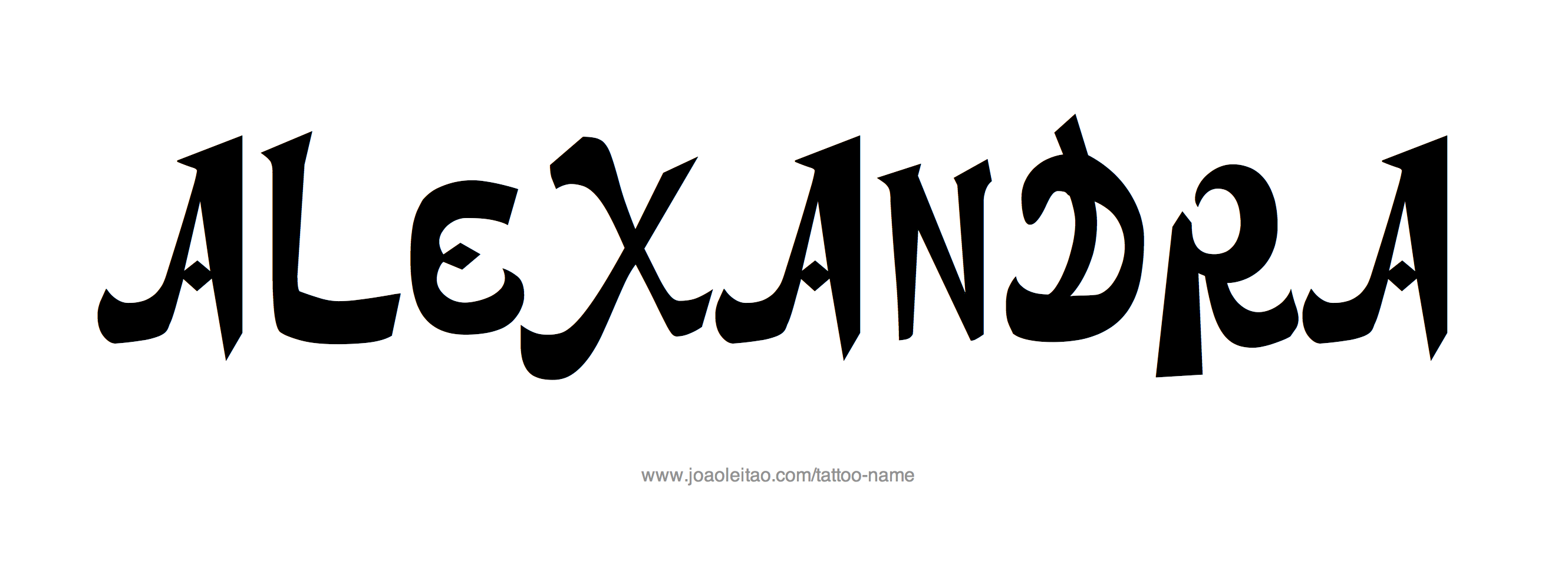 Tattoo Design Name Alexandra 