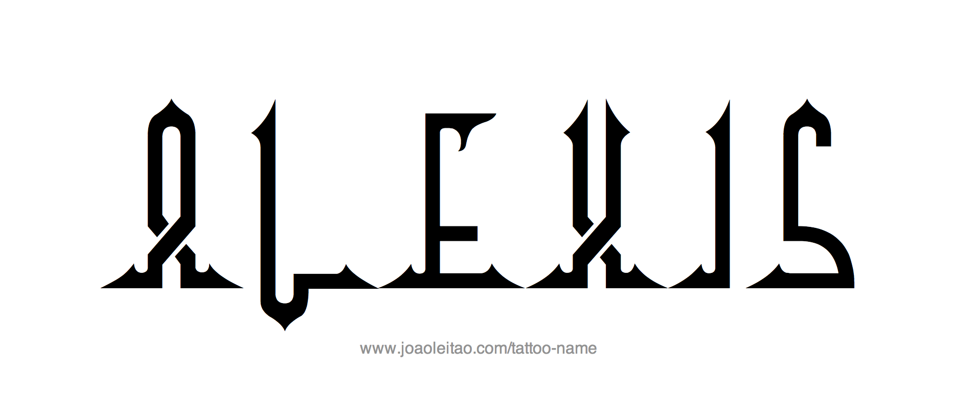 Tattoo Design Name Alexis 