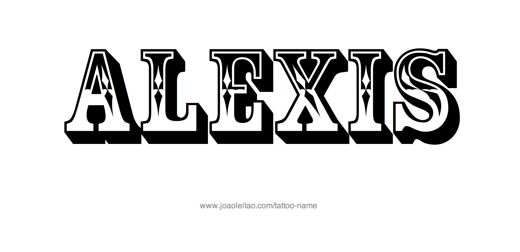 Tattoo Design Name Alexis 